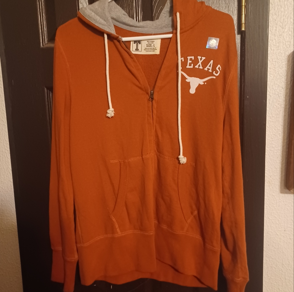NWOT-Women's Texas Longhorn zip up hoodie-Large